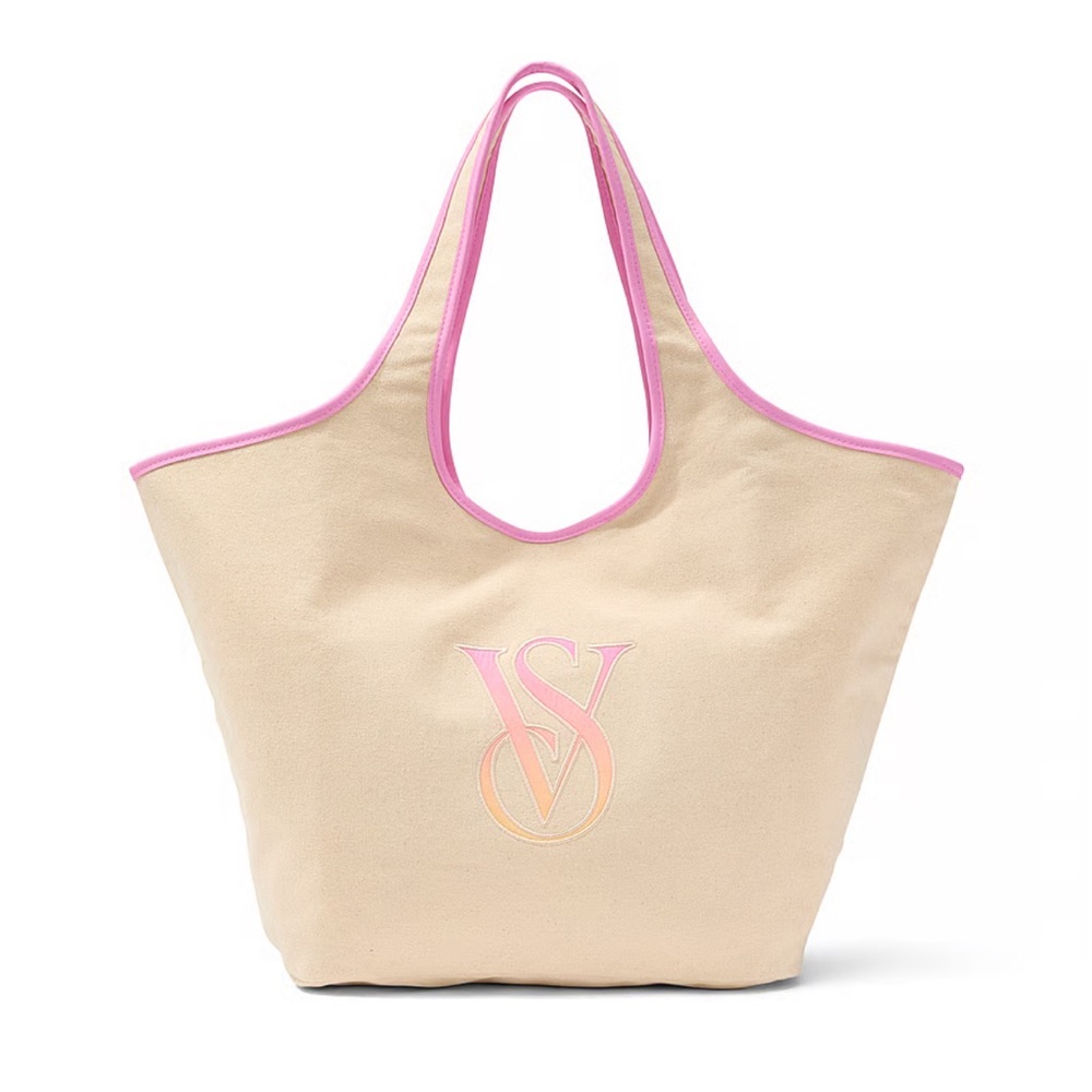 NEW Victoria’s Secret Beach Ombré Monogram Logo Tote Bag